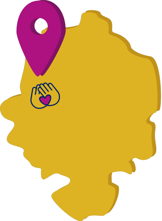 Mapa de León, Guanajuato, con la ubicación de la fundación